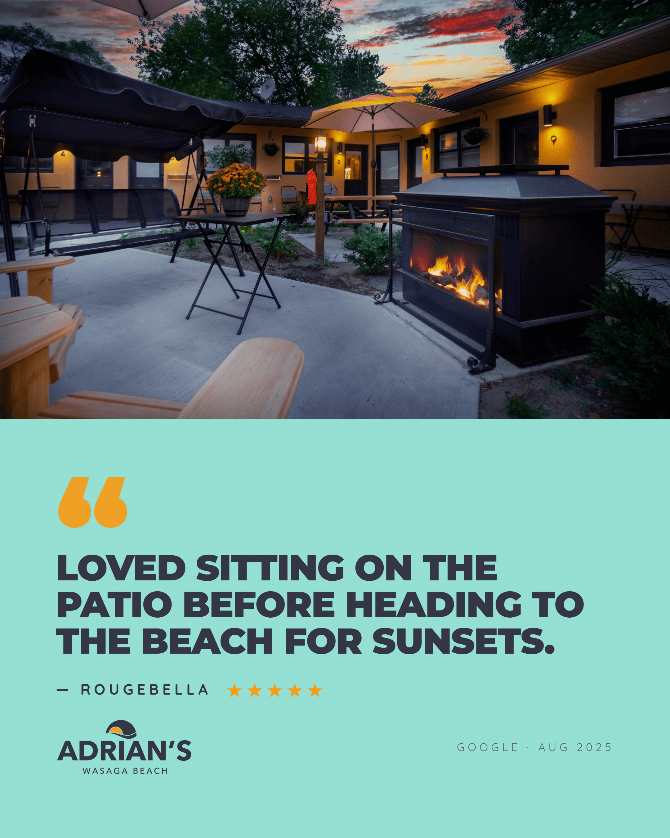 Firepit quote social post