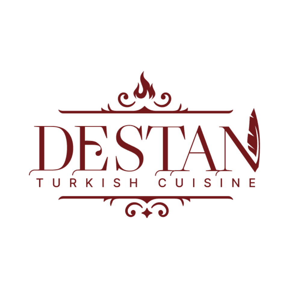 Destan Turkish Cuisine — burgundy wordmark
