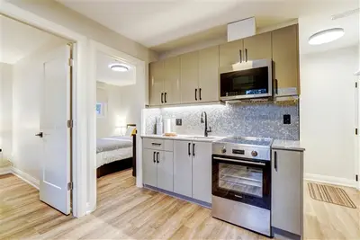 Kitchen close-up — counter and stainless